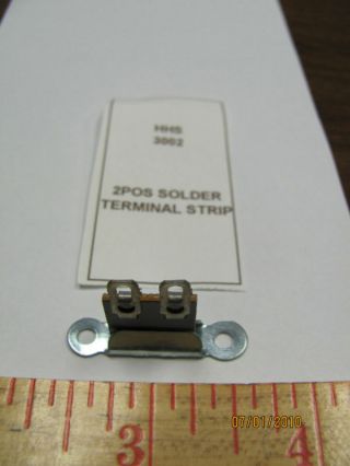 10x 2 Position Solder Lug Terminal Strip With Base Hh Smith 3002,  Vintage,  Nos