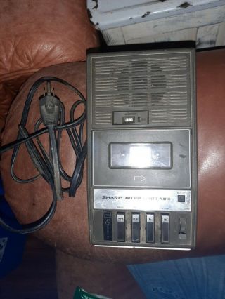 Sharp Vintage Cassette Tape Recorder Player Educator Auto Stop Rd - 660av1