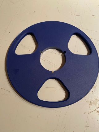 Nab Plastic Blue Take Up Reel To Reel Master 1/4 " Tape 10.  5 " Empty