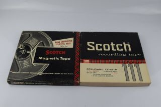 2 Pack Scotch 3m Recording Tape 111 Standard Length 7 " Reel 1/4 " X1200 
