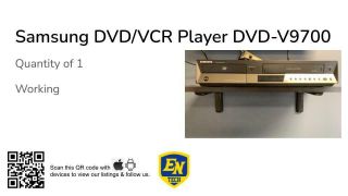 Samsung Dvd/vcr Player Model Dvd - V9700 - Buyer Must Pick Up