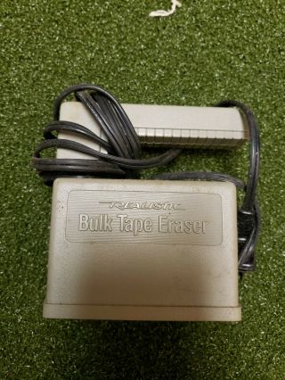 Vintage Realistic Bulk Tape Eraser Model Radio Shack 44 - 232 Demagnetizer