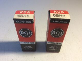 Vintage Rca Radiotron Electron Vacuum Tube 6bh8 (2) Nos