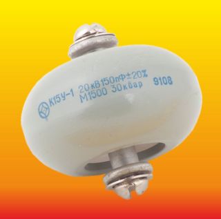 150 Pf 20 Kv 30 Kvar High Voltage Doorknob Ceramic Capacitor K15y - 1