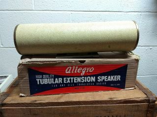 Vintage Allegro Tubular Extension Speaker,  Model E - 102,  Not