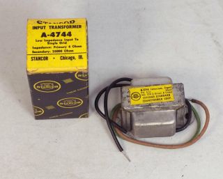 Nos Vintage Stancor A - 4744 Intercom Input Transformer