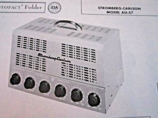 Stromberg Carlson Au - 57 Amplifier Amp Photofact