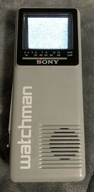Sony Watchman TV Model FD - 10A Handheld Portable VHF / UHF Television 3