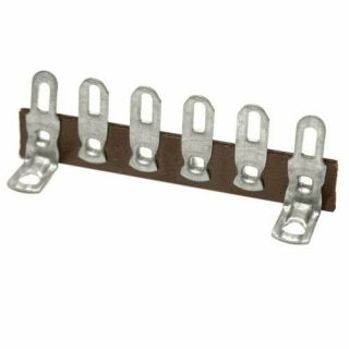 - Pkg 5 - Terminal Strip With Two Common Brackets,  6 Lug Diy/repair Project