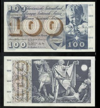 Switzerland 100 Francs / Franken 1973 P - 49 - Xf,