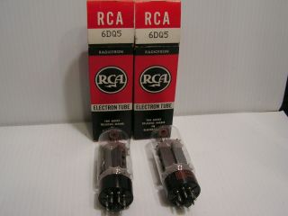 Two 6dq5 Rca Vacuum Tubes In Boxes Old Stock
