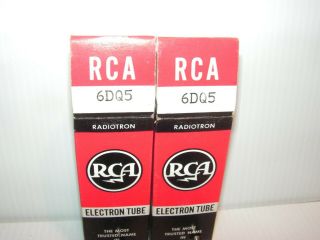 TWO 6DQ5 RCA VACUUM TUBES IN BOXES OLD STOCK 2