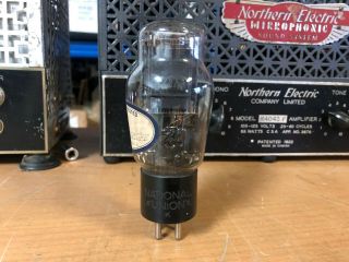 1930s Etched Base National Union 2a3 Vacuum Tube For Display Not