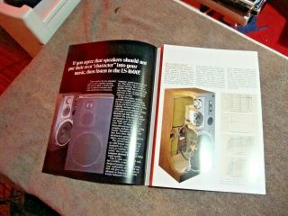 1970s Kenwood LS - 1600 Speaker System 5 Page Flyer Pamphlet Brochure 3