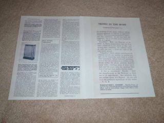 Electro - Voice Patrician Iv Speaker Review,  1956,  2 Pages