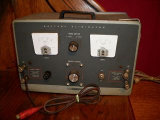 Vintage Heathkit Battery Eliminator Ip - 12 Powers On Dented Casing