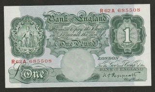 1948 Great Britian 1 Pound Note Unc