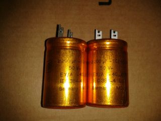 2x Roe Gold Ey /a 2200uf 50v Audio Grade L.  L Hi_end Capacitors