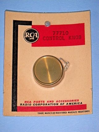Vintage Rca 77710 Tv Control Knob - Exact Replacement Nos