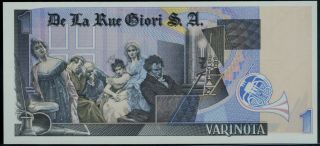Polymer Test Note Securency / De La Rue Giori,  Beethoven on Guardian Substrate 2
