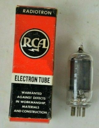 Nos Vintage Rca Electron Radiotron Vacuum Tube 6au6