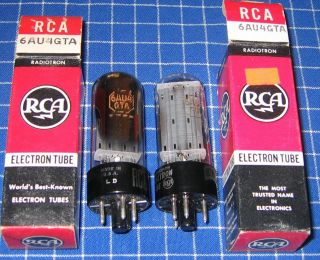 Matched Pair Nos Rca 6au4gta Rectifier Vacuum Tubes For Marantz Model 2