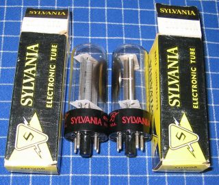 Matched Pair Nos Sylvania 6au4gta Rectifier Vacuum Tubes For Marantz Model 2