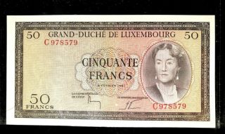 Luxembourg 1955 50 Francs P 50 Gem Cu