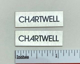 Chartwell Ls - 3/5a Speaker Grill Badge Logo Silver Custom Made Aluminum Rogers