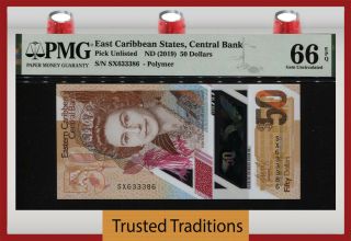 Tt 2019 East Caribbean States 50 Dollars Queen Elizabeth Ii Pmg 66 Epq Modern