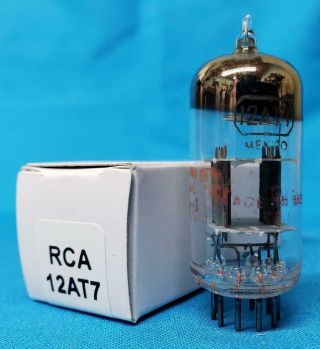 1 - Rca 12at7 Vacuum Tube Gray Plates O Getter Gm 4100/4100