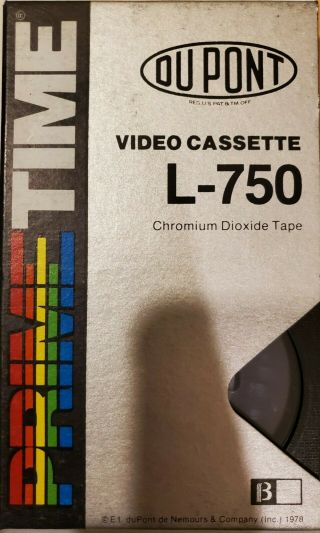 1 Dupont Betamax L - 750 Video Tape Tv Home Recording As Blank Cartoon Bond