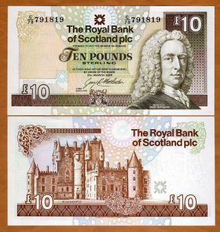 Scotland Royal Bank,  10 Pounds,  1994,  P - 353a,  Unc