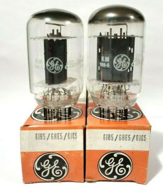 2 Matching Ge 6he5 / 6jb5 Vacuum Tubes On Calibrated Hickok