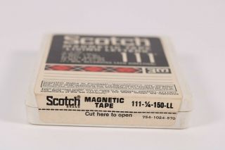 Vintage Scotch 3M 111 Reel To Reel Magnetic Tape Old Stock Open Box 2