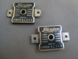 Vintage Pair Faradon Model T.  005 uF mica capacitors test good at 600V HAM RADIO 2