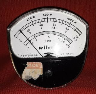 336 Antique Wilcox Swr Meter Bakelite Cb Radio Ham Radio Tester Vintage