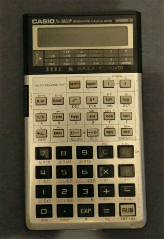 Vintage Casio Fx - 3800p Scientific Calculator