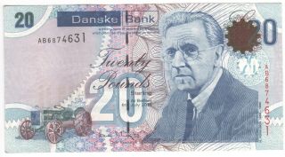 Northern Ireland (danske Bank) 20 Pounds 2016 P - 213a Au