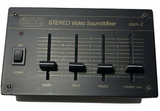 Sima Stereo Video Sound Mixer Ssm - 2 Audio Mixer Mic Music Camera Take 9v Dc