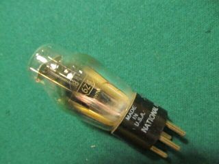 Vintage National Union Type 84 / 6z4 Vacuum Tube.  Good.  Made In Usa