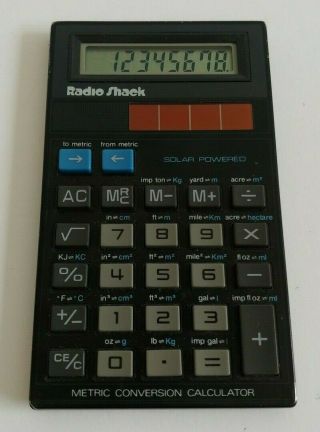 Vintage Radio Shack Calculator Model Ec - 318 Great