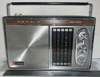 Vintage Craftsman Radio Model 1969 P Short Wave Weather Am Fm 5 Band -