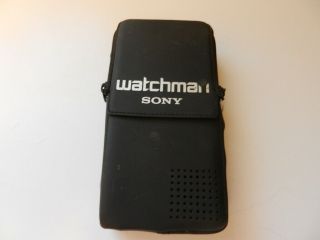 Vintage Sony Watchman Fd - 270 Black/white Portable Tv