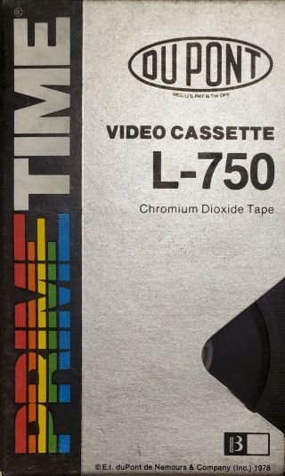 1 Betamax L - 750 Video Tape Tv Home Blank 4 Recording Only Munsters Trek Kung Fu