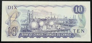1971 Bank of Canada $10 Ten Dollar Banknote - EET Prefix - Crisp Uncirculated 2