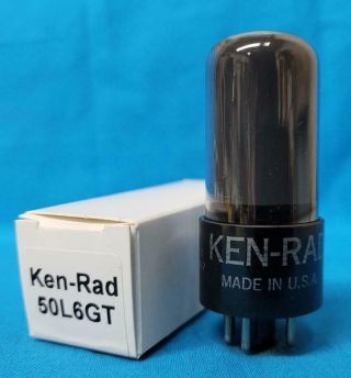 1 - Ken - Rad 50l6gt Vacuum Tube Gray Glass