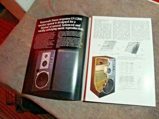 1970s Kenwood LS - 1200 Speaker System 5 Page Flyer Pamphlet Brochure 3