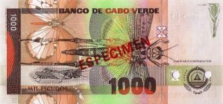 Cape Verde 1000 " Specimen " Escudos From 2002,  P65s,  Unc