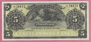 Costa Rica 5 Peso 1899